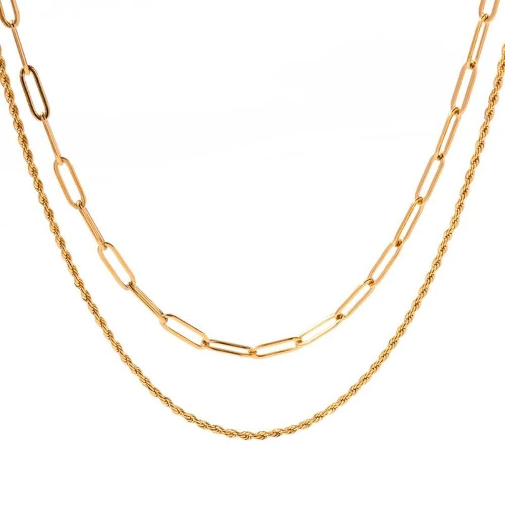 Double Layer Chocker Necklace - Picture 3 of 8